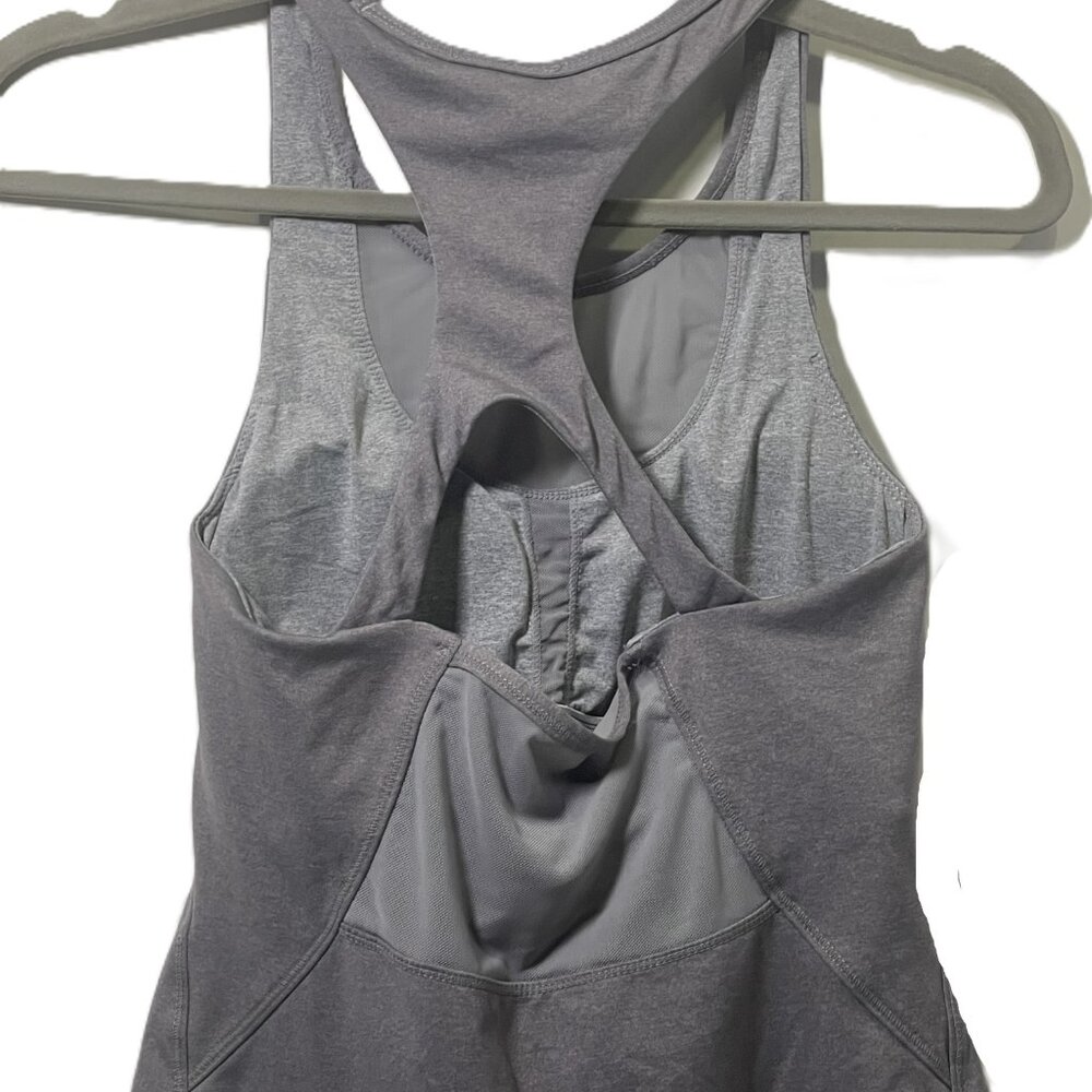 Women's Gray Solid Lightweight Racerback Tank Siz… - image 6